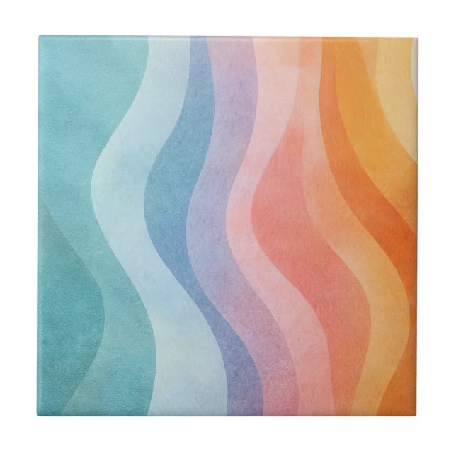 Carreau Modern Neutral Wave • Minimalist Deco • Trendy (Devant)