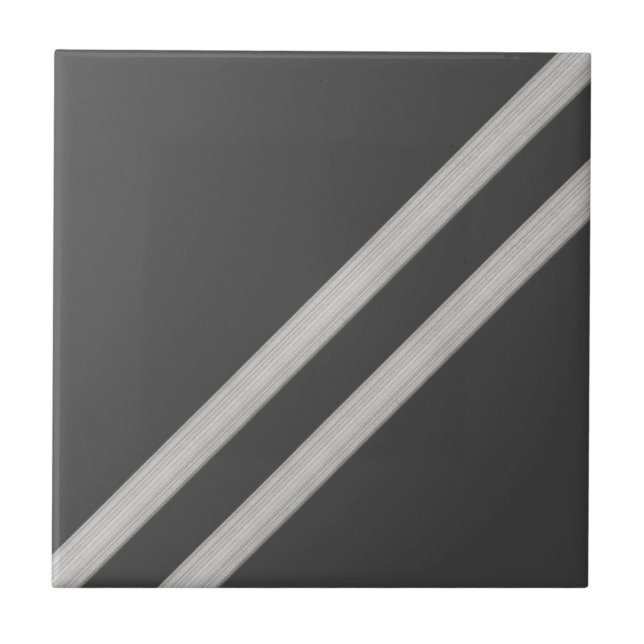 Carreau Moderne Anthracite Géométrique Diagonale (Devant)