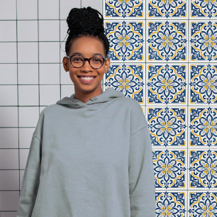 Carreau Moderne Azulejo Bleu Jaune Portugais Lisbonne