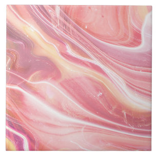 Carreau Moderne Élégant Simple Marbre Clair Rose