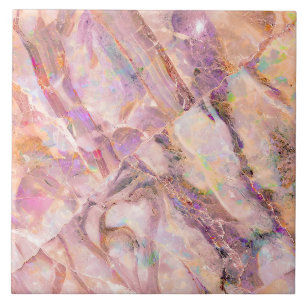 Carreau Moderne Élégant Simple Marbre Clair Rose