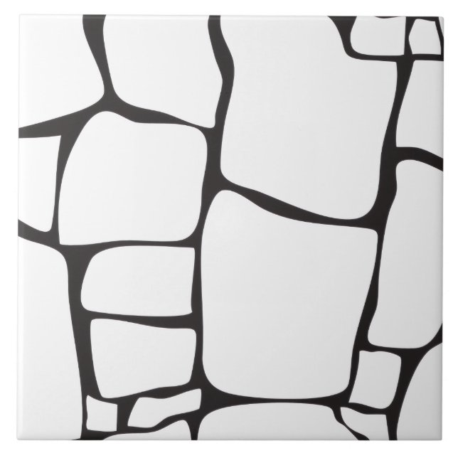 Carreau Moderne mosaïque de pierre abstraite décorative (Devant)