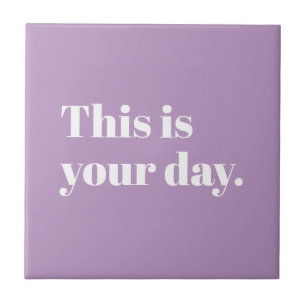 Carreau Moderne Rétro - Affirmation Personnalisable Éditab