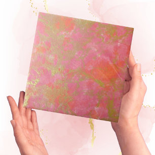 Carreau Moderne Simple Rose Or Faux effet Marbre Carrelage