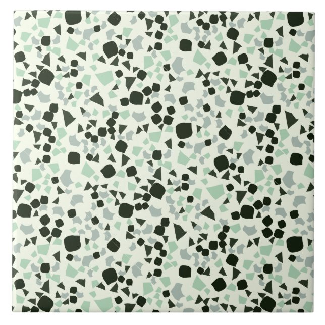 Carreau Moderne Simple Terrazzo Blanc Aqua Carrelage (Devant)