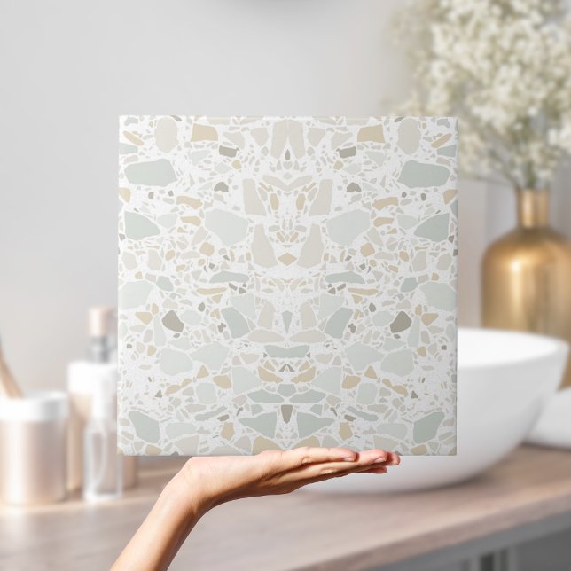 Carreau Moderne Simple Terrazzo Carrelage blanc (Modern Simple Terrazzo White Tile
)