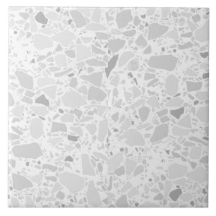 Carreau Moderne Simple Terrazzo Carrelage blanc