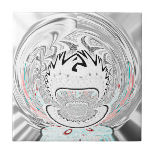 Carreau Moderne Urban Ash Gris Flora Abstrait Motif Art