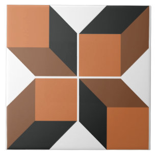 Carreau Module Brown 5 grande tuile en céramique