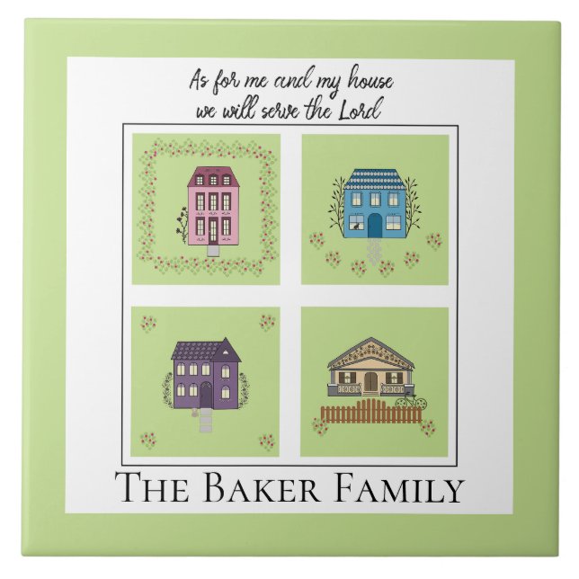 Carreau Moi et ma maison, ajoutez le nom de famille Carrel (Devant)