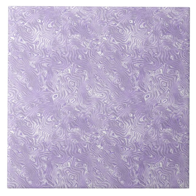 Carreau Moire de soie Petit Motif en Lavande Lilac (Devant)