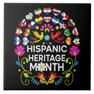 Carreau Mois du patrimoine hispanique Pays nationaux latin
