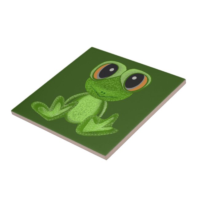 Carreau Mon ami la grenouille verte (Côté)