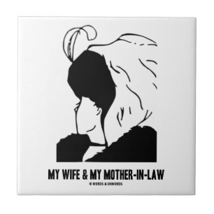 Carreau Mon épouse et ma belle-mère (illusion optique)