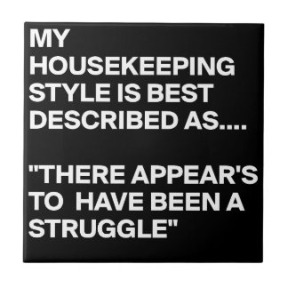 CARREAU MON STYLE-MÉNAGE-EST-LE-MIEUX DÉCRIT-COMME-TROIS-A