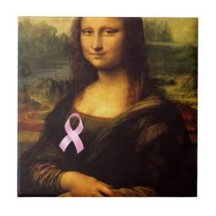 Carreau Mona Lisa Au Ruban Rose