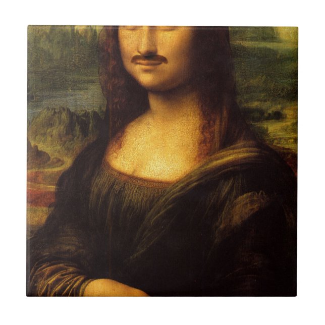 Carreau mona lisa moustache (Devant)
