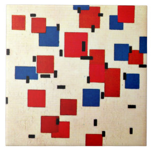 Carreau Mondrian - Composition en couleur A
