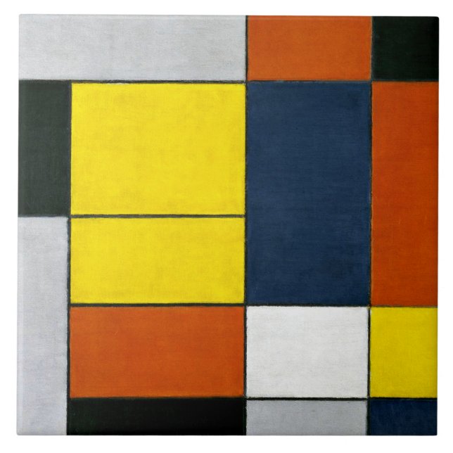 Carreau Mondrian - No VI, Composition No II (Devant)
