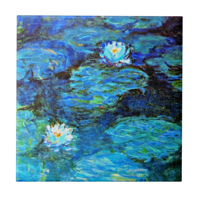 Carreau Monet - Blue Water-Lys (Devant)
