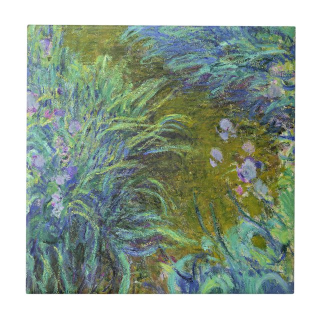 Carreau Monet - Chemin à travers les iris 02 (Devant)