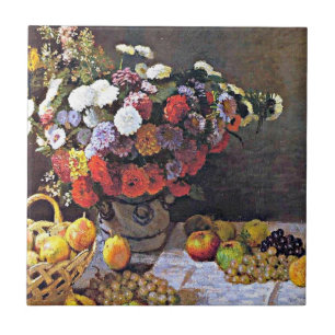 Carreau Monet - Fleurs et fruits