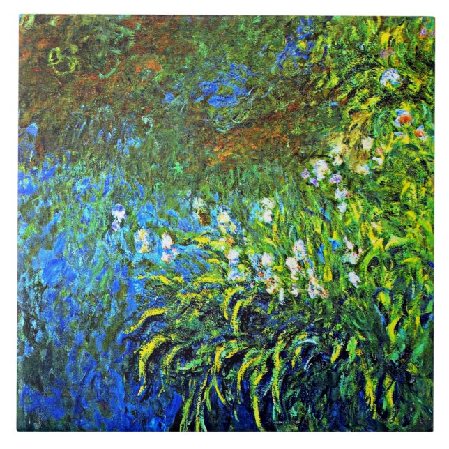 Carreau Monet - Iris à la mer Rose Pond (Devant)