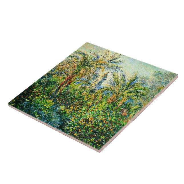Carreau Monet : Jardin à Bordighera, Impression du matin, (Côté)