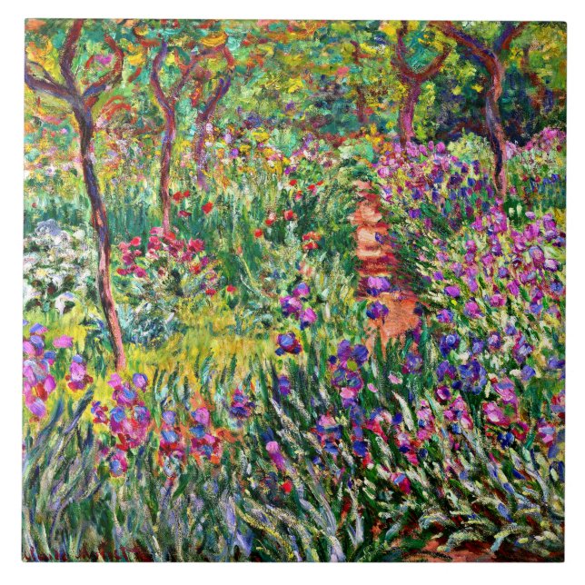 Carreau Monet - Le jardin d'Iris à Giverny (Devant)