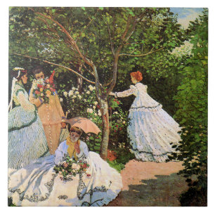 Carreau Monet - Les femmes dans le jardin