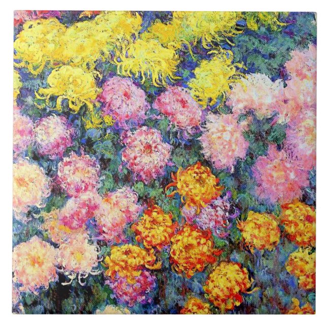 Carreau Monet - Lit de Chrysanthèmes (Devant)