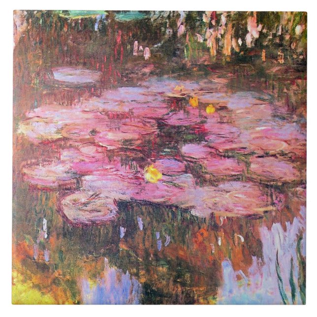 Carreau Monet - Lys D'Eau, Rose, (Devant)