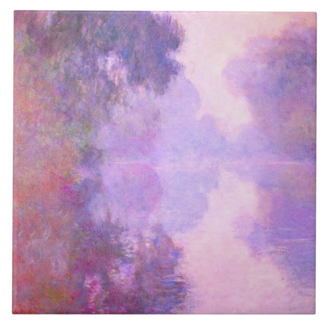 Carreau Monet - Misty Morning on the Seine (Devant)
