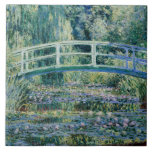 Carreau Monet - Nappes à eau et pont japonais<br><div class="desc">Water Lilies and Japanese Bridge,  célèbre peinture de Claude Monet,  1899</div>