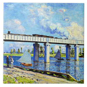 Carreau Monet - Pont de chemin de fer à Argenteuil