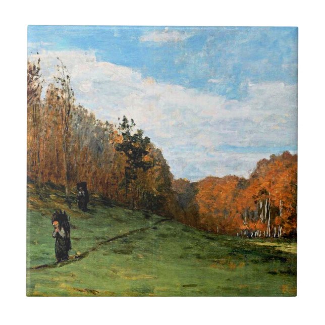 Carreau Monet, Porteurs de bois dans la forêt de Fontaineb (Devant)