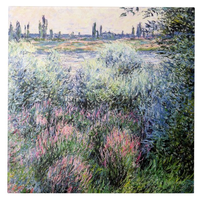 Carreau Monet - Un endroit sur les bords de Seine (Devant)
