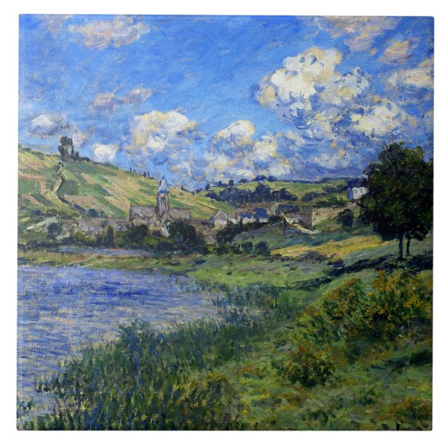 Carreau Monet - Vetheuil, Paysage (Devant)