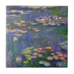 Carreau Monet Water Lilies Chef-d'oeuvre Peinture<br><div class="desc">Monet Water Lilies - Ce tableau Monet classique a été peint par Claude Monet en 1916. Il fait partie de sa célèbre collection de nénuphars où il peint dans son jardin à Giverney,  France. Un tableau de chef-d'oeuvre.</div>