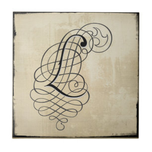 Carreau mongram "que je" couvre de tuiles