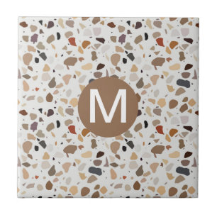 Carreau Monogram Terrazzo Style moderne pierre