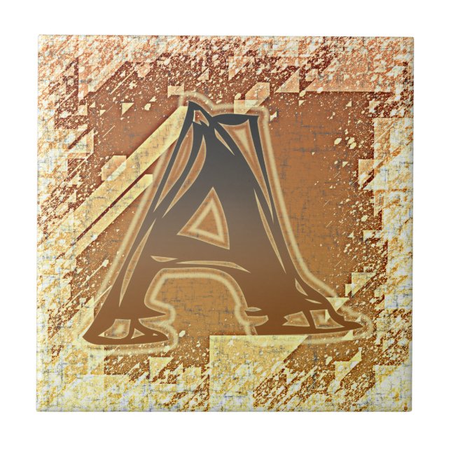 CARREAU MONOGRAMME A FRAZZLE (Devant)