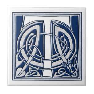 Carreau Monogramme celtique de T