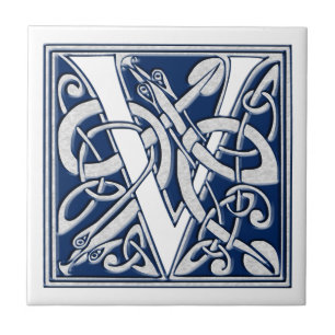 Carreau Monogramme Celtique V