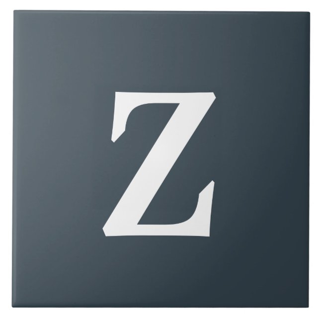 Carreau Monogramme Charcoal Style Couleur complémentaire (Devant)