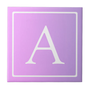 Carreau Monogramme simple   Ombre subtil rose/violet