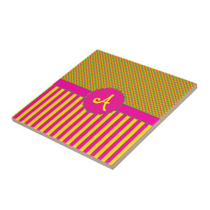 Carreau Monogramme Tartan Tutti Frutti Jaune