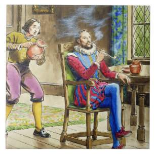 Carreau Monsieur Walter Raleigh (1554-1618) des