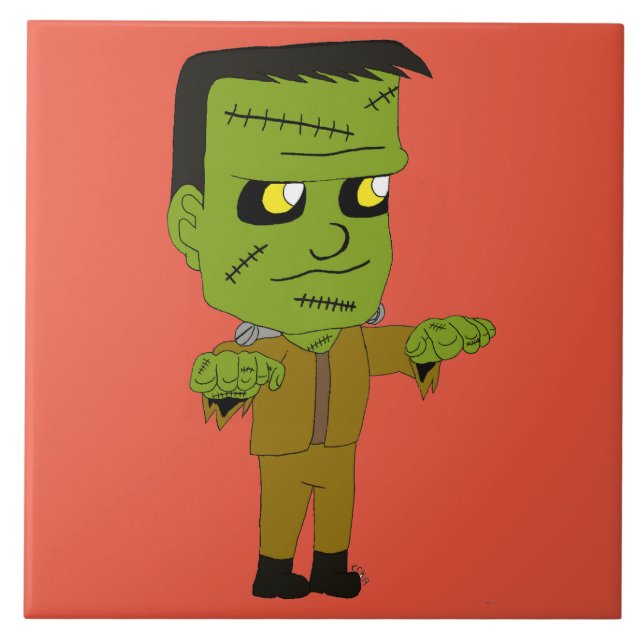 Carreau monstre chibi (Devant)