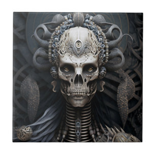 Carreau Monstre crâne Squelette Horreur Magnet céramique C